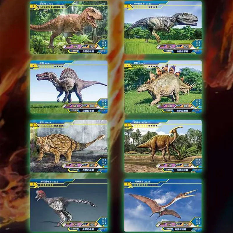 Genuine original Game Dinosaur Collection Cards Animal Cards Learning Toys For Family Children Collection Gift Kid Toys