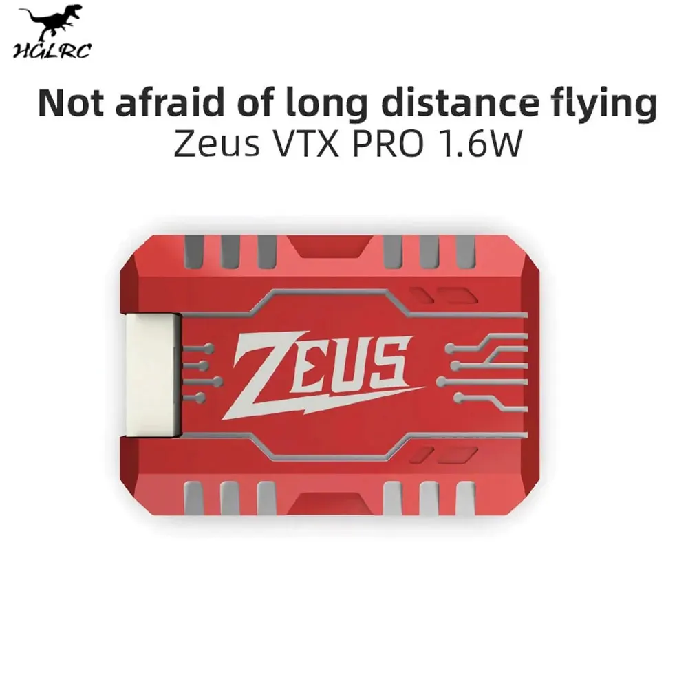 

HGLRC Zeus VTX PRO 1,6 W 5,8G передача изображения 40CH с микрофоном Питер/25/400/800/1.6W Регулируемый для RC FPV гоночного дрона