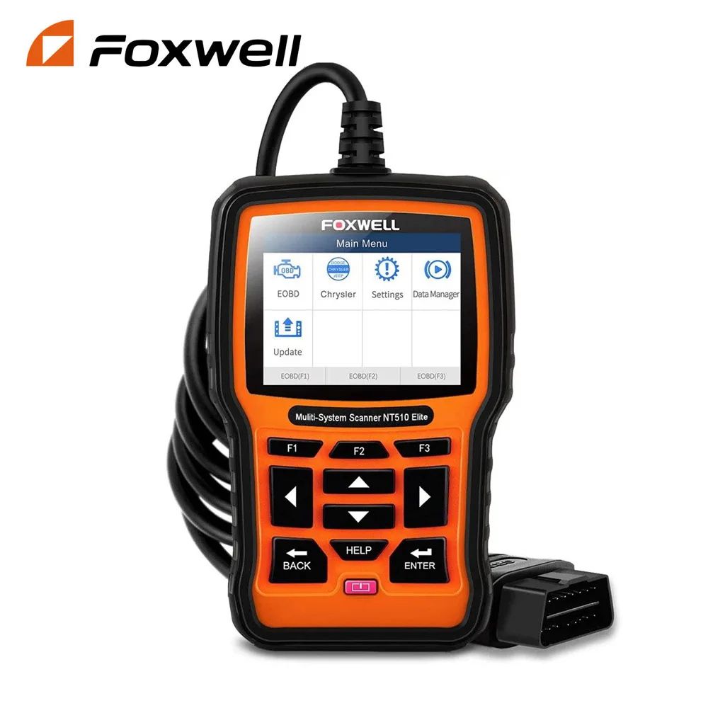 

FOXWELL NT510 Elite OBD2 Scanner All System SAS DPF BRT Multi Reset Bi-Directional Test Auto Car Diagnostic Tool PK Thinkdiag