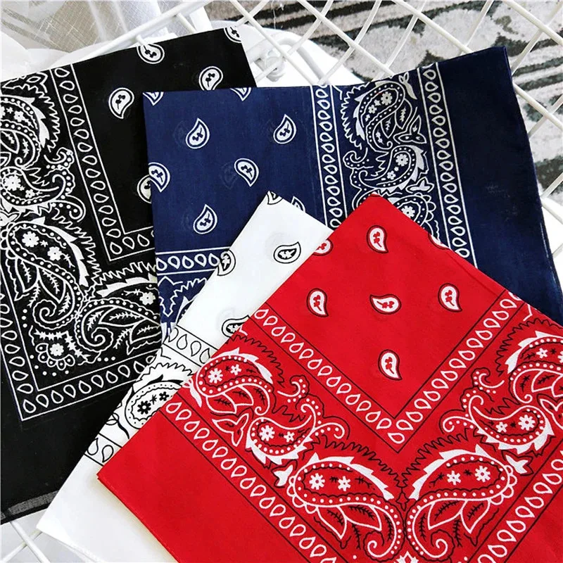 1/2pcs Fashion Bohemian Printed Bandana Hair Band Hip Hop Outdoor Unisex Headband Wrist Band Facial Mask Handkerchief