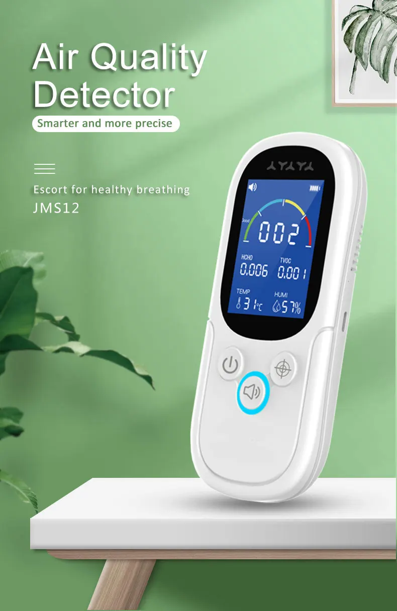 NOYAFA JMS12 Air Quality Monitor Formaldehyde TVOC Meter Portable Sensor Tester