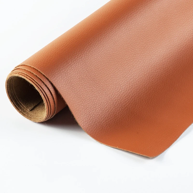 Premium Litchi Pattern Synthetic PU Leather Fabric for DIY Crafts and Sewing Projects, 20x30cm
