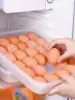 1pc 30 Grid Clear Egg Storage Box, Clear Egg Storage Box Dispenser Plastic Egg Holder For Refrigerator 4