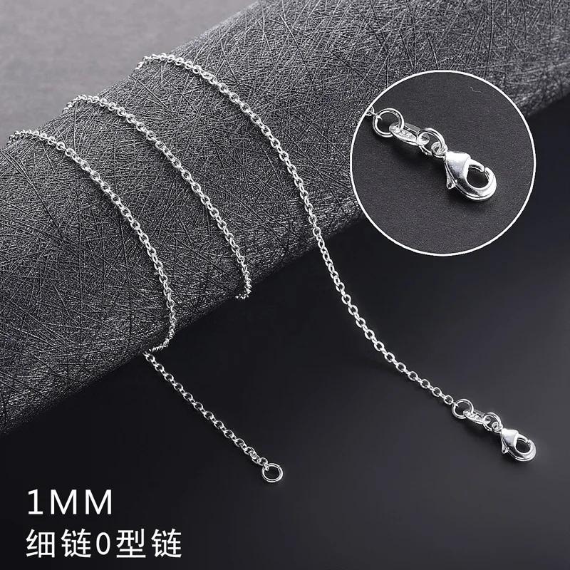 Bulk Chains Bulk Necklaces Wholesale Chains Silver Chains 18 inch Chains Sterling Plated Chains Silver Cable Chains 24pcs