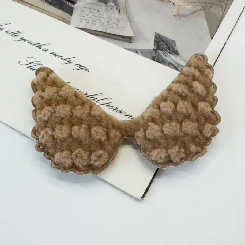 30 Stücke 6,5*4,5 CM Plüsch Engel Flügel DIY Handgemachte Haarspange Zubehör Und Tuch Dekorative Zubehör – Detail 8