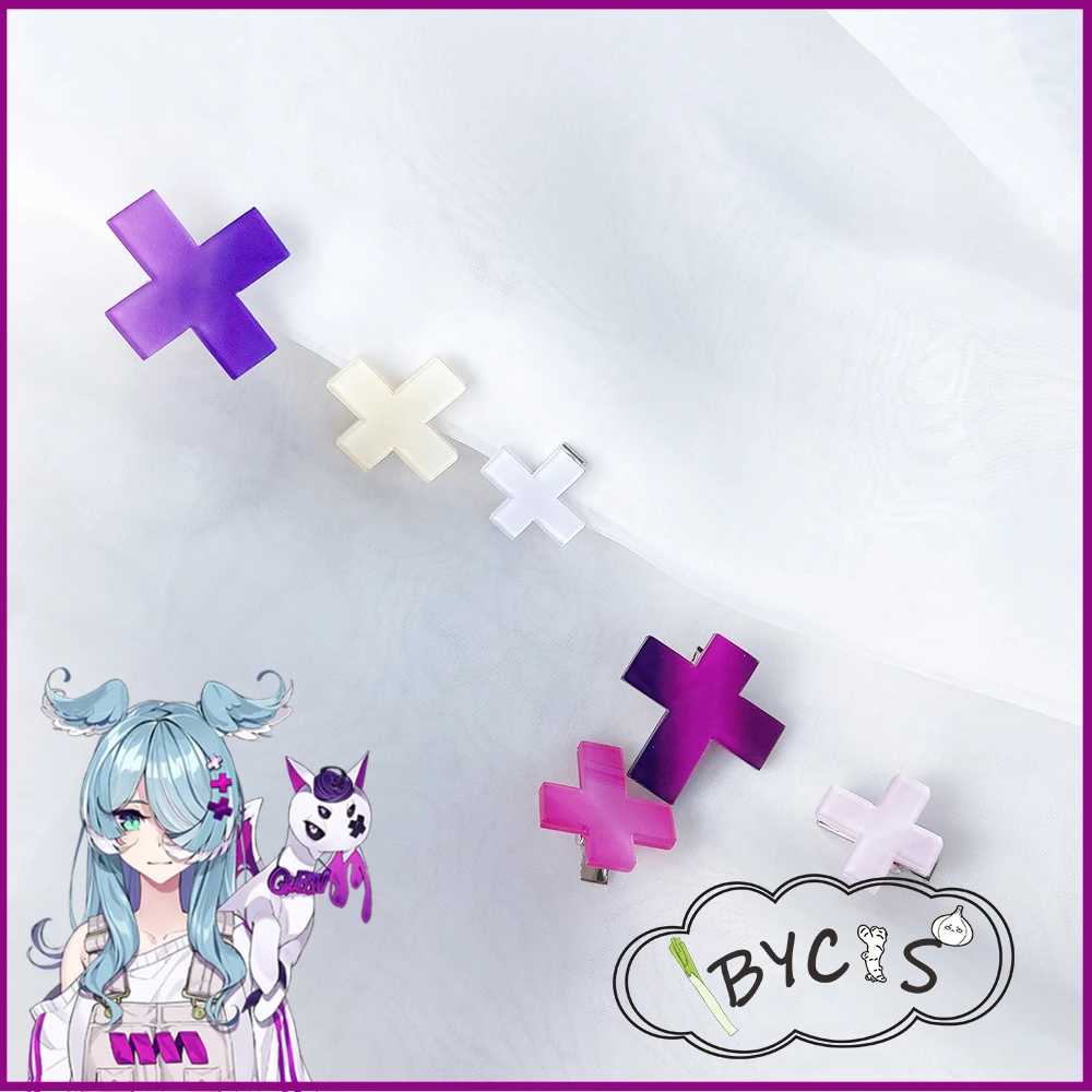 

NIJISANJI VTuber Elira Pendora Cos Acrylic Hair Clip Cosplay Keychains Tiara Headwear Costume Anime Prop Accessories Gifts Girls