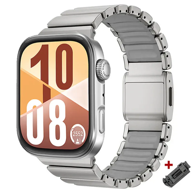 Titanium Metal Silicone Magnetic Band - Sport Strap Rubberband Accessories