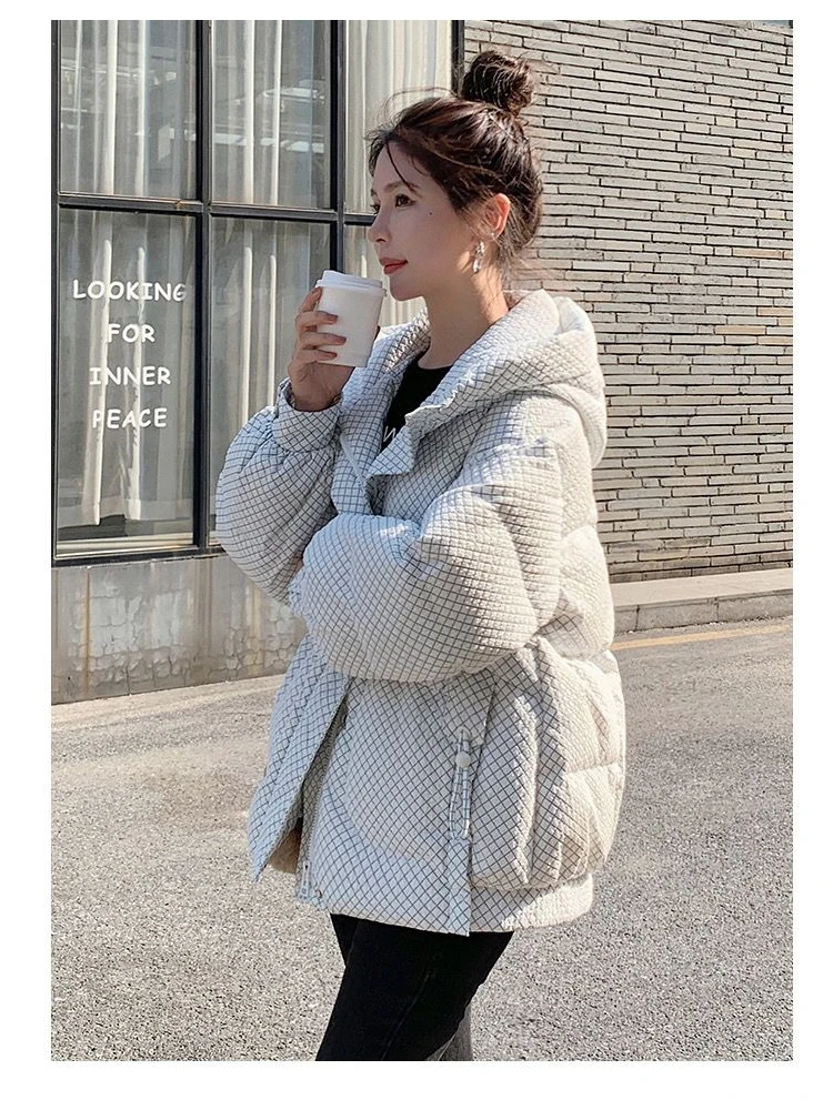 Winter Coats Women Loose Mid-Length Bear Black Puffer Jacket 2023 Sweet Disposable Long Sleeve Thickened White Duck Down Coat