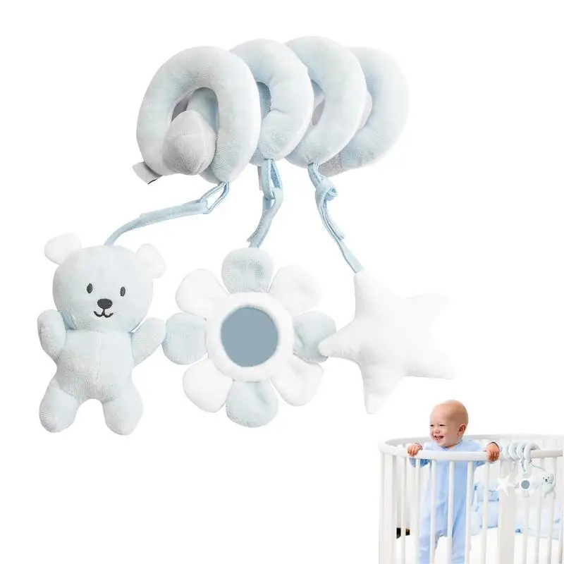 

Rattles Mobile To Bed Baby Toys Cute Crib Stroller Spiral Newborn 012 Months Educational Cartoon Animals Soft Infant Rattle Toy