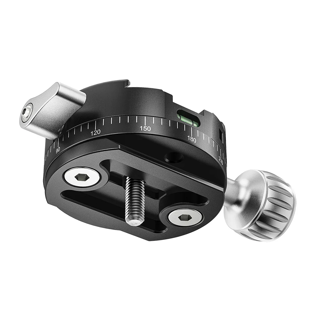BAFANG BFJ-01A Geared Clamp 360&deg; Rotation Round Panoramic Clamp Seat for Tripod Head For DSLR Camera