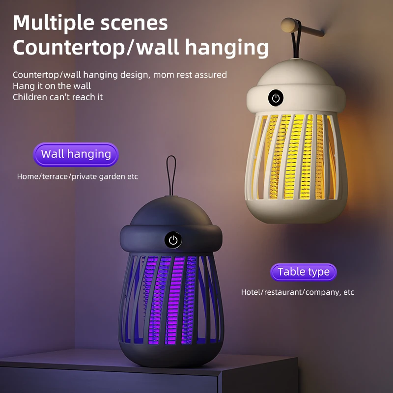 Electric Shock Mosquito Killer Lamp Portable Fly Trap Zapper Insect Killer Repellent Outdoor Mute Anti Mosquito mosquito killer lamp mosquito lamp