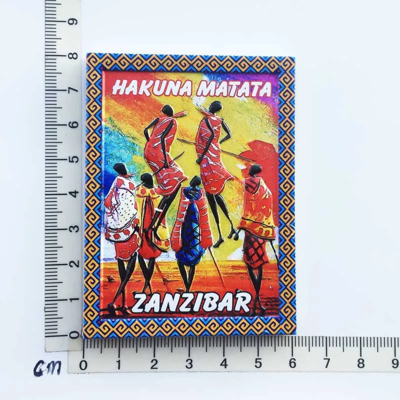 Calamita Frigorifero 3D Zanzibar Tanzania – Souvenir Di Viaggio, Decorazione Casa, Regalo Originale 6x8 Cm