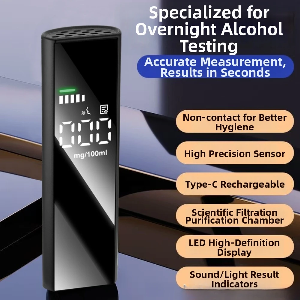 스마트 위조방지 블로우 기술이 적용된 호흡 테스터 빠른 감지 반도체 센서 플라스틱 장치 10.8x3.2x1.8cm