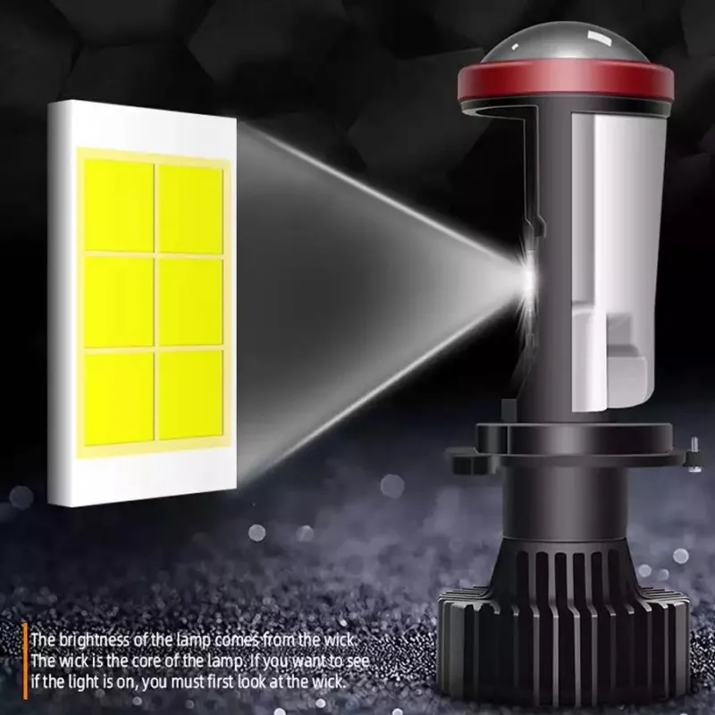 LED Car Lights LED Lights LED Headlights LED Car Headlights Car Headlamps Y8 H4 Mini Projector Lens 6000K 30000LM DC9-32V
