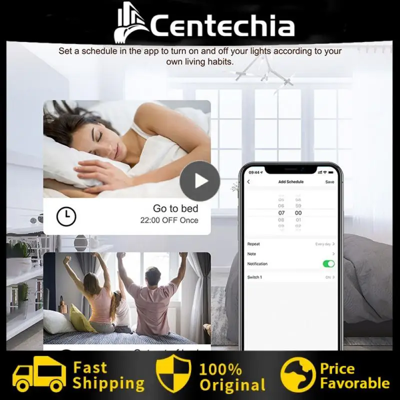 

Переключатель инновационный стильный дизайн для любой комнаты голосовые команды без использования рук Универсальный многоканальный переключатель управления