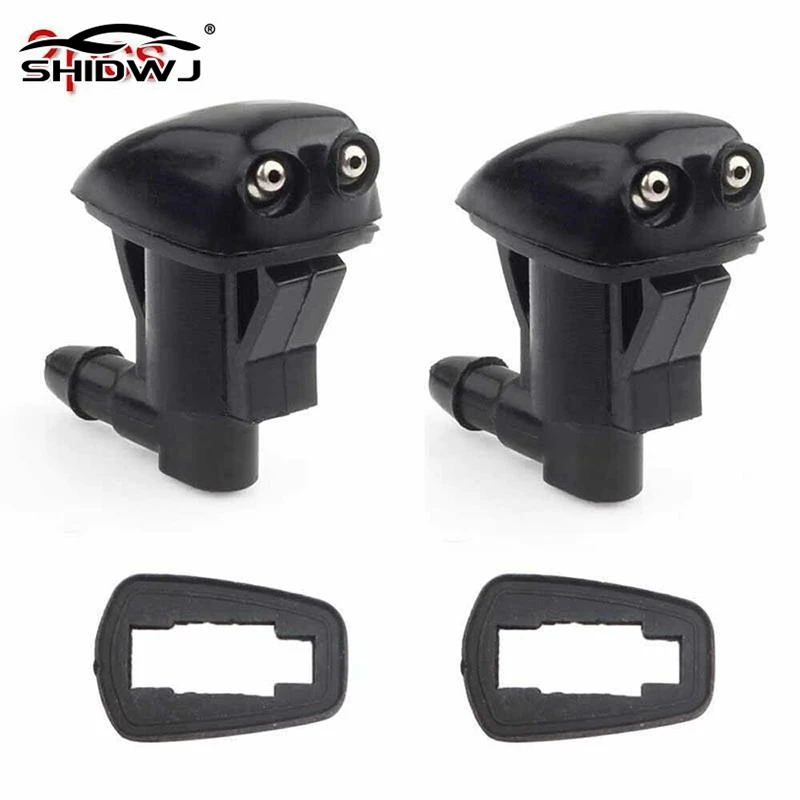Universal Auto Car Front Windshield Wiper Spray Nozzle Set 2pcs