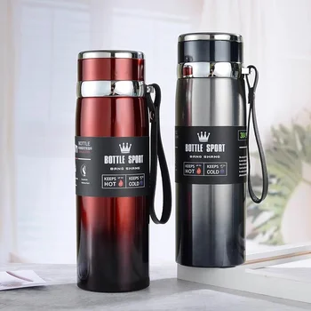 Thermal Water Bottle Keep Cold and Hot Water Bottle Thermos for Coffee Tea Vacuum Flasks Stainless Steel Thermos Bottle gifts 2