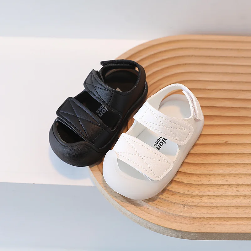 Kids Beach Sandals Summer Baby Girl Shoes Solid Color Infant Sandal 4