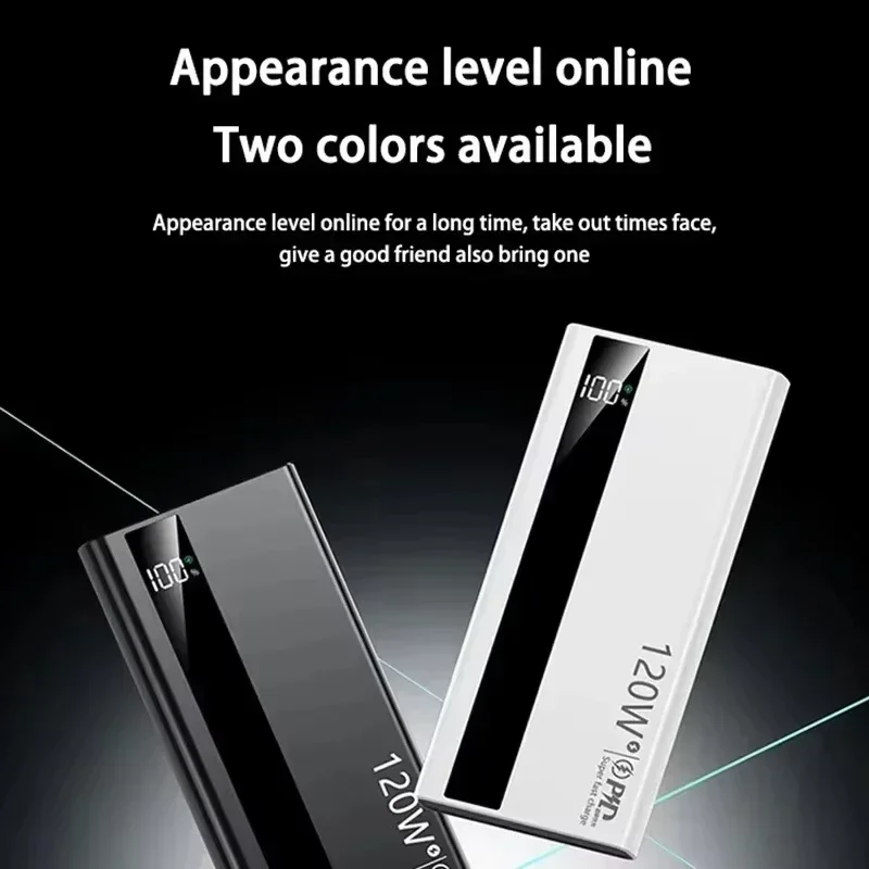 Nuovo Power Bank 2026 da 500.000 mAh, Batteria Esterna Portatile con Ricarica Super Veloce da 120W per iPhone e Samsung - Image 5
