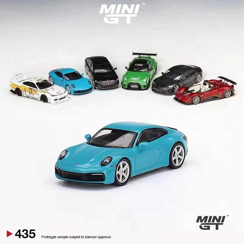 

MINI GT 1:64 Model Car 911 (992) Carrera S Alloy Die-Cast Miami Blue #435 LHD