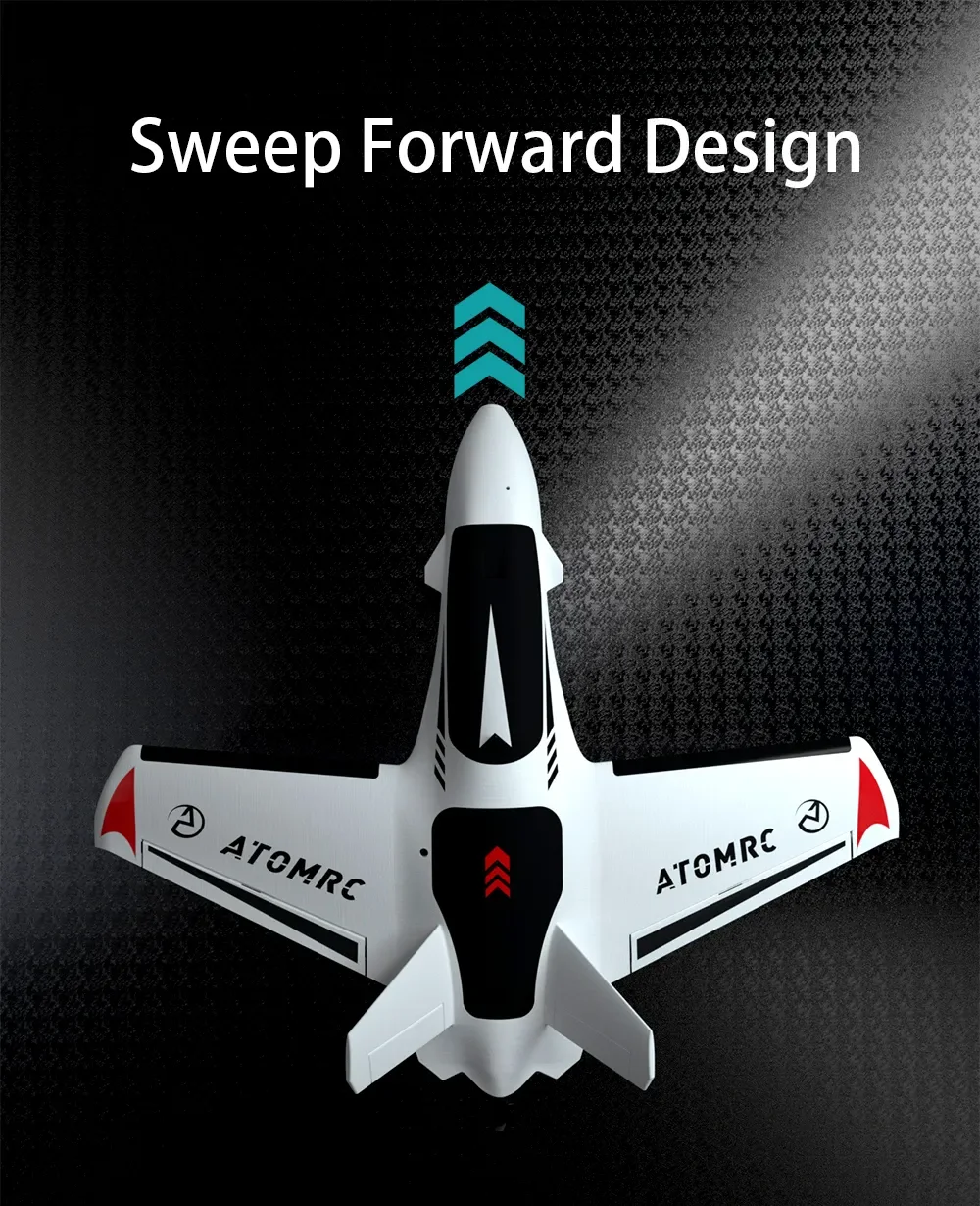 航空機・ヘリコプター Atomrc Dolphin FPV RCAirplane Fixed Wing ATOMRC Dolphin V1.1 Fly Wing 845mm Wingspan EPP FPV Aircraft