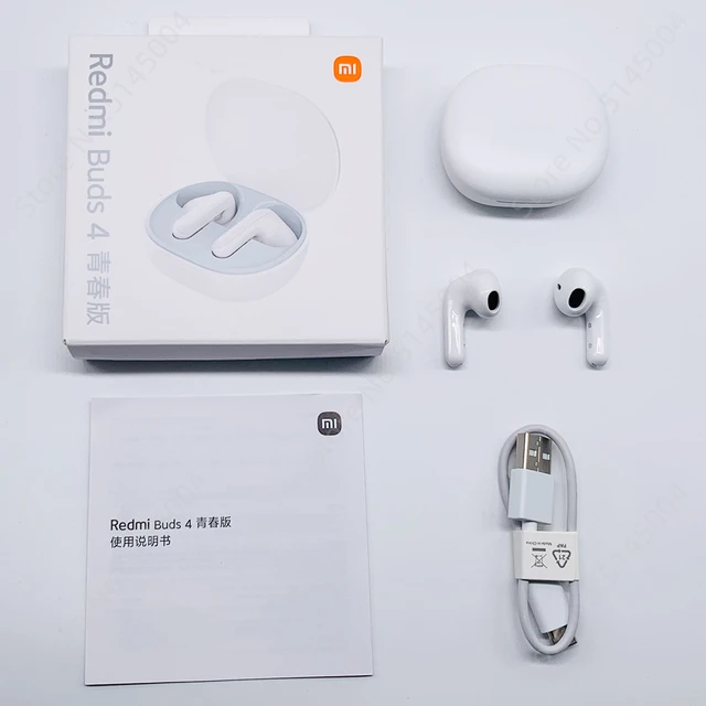 Xiaomi Redmi Knospen 4 Lite TWS Kopfhörer Bluetooth 5,3 Rufen Noise  Cancelling Wireless Kopfhörer 20 Stunden Batterie Lebensdauer IP54 Für mi13  - AliExpress