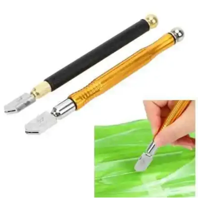 Diamond Glass Cutter Professional Portable Wheel Blade Anti-slip Metal Handle 185mm For DIY Tile Mirror Craft Cutting Hand Tool 5
