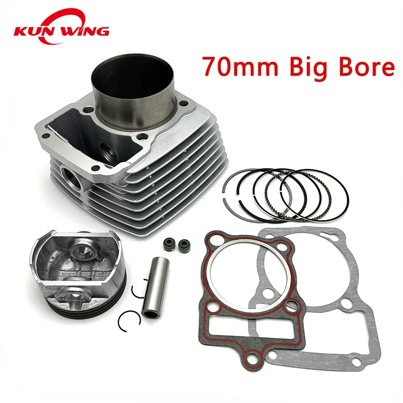 70mm Big Bore Cylinder Kit Piston Set for CG250 CG 250 Upgrade to 300cc