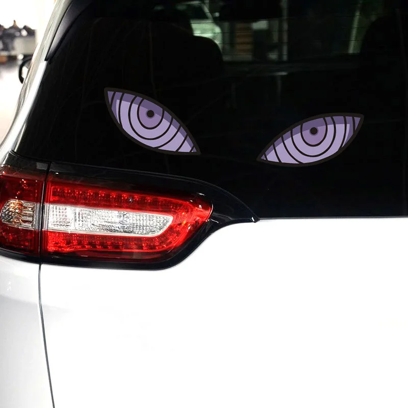 NARUTO Evil Red Eyes Reflective Stickers for RV Motorcycle Car Stickers