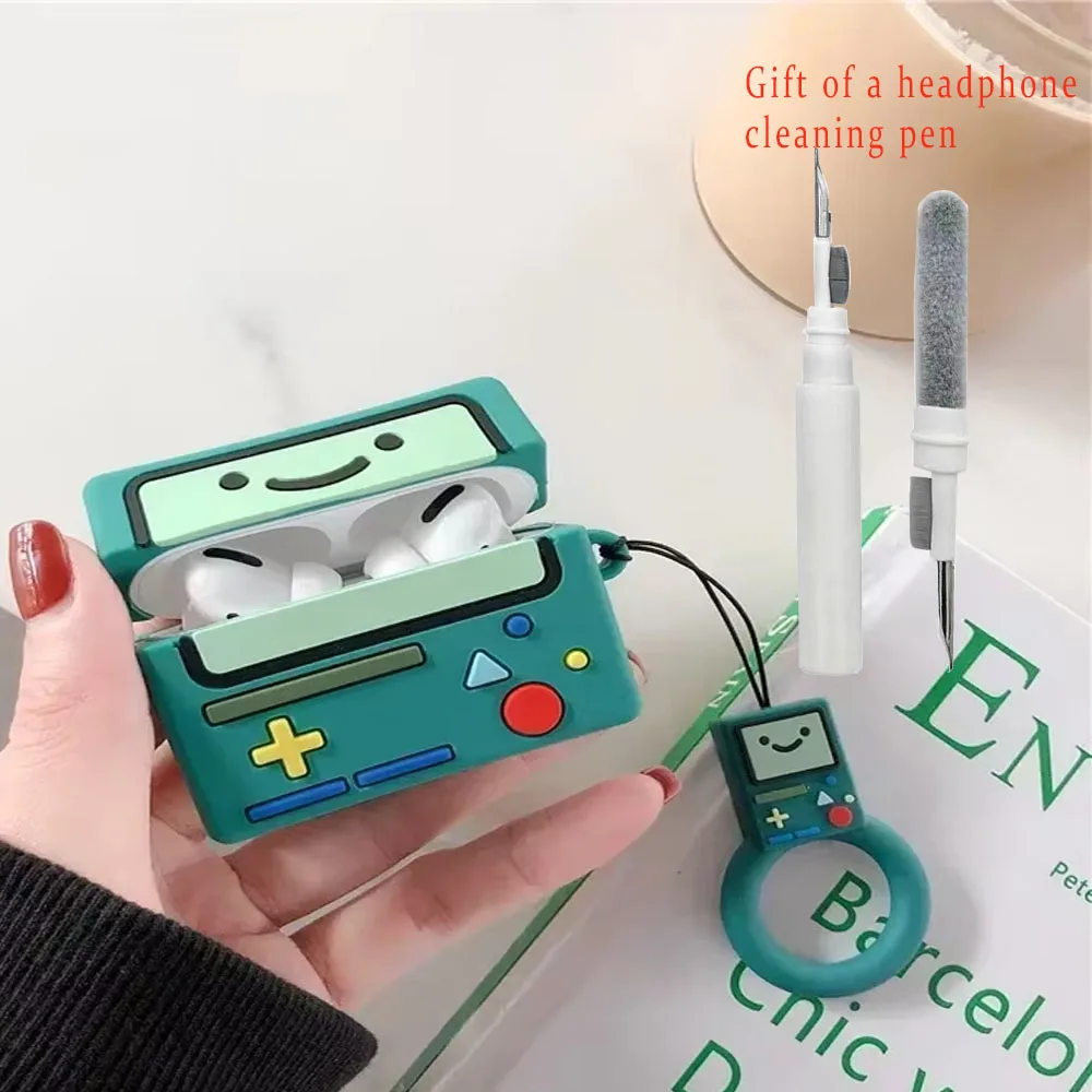 Personalized gaming console headphone case suitable for Apple Airpods 1 2 3 4 Pro Pro2 with pendant silicone soft shell