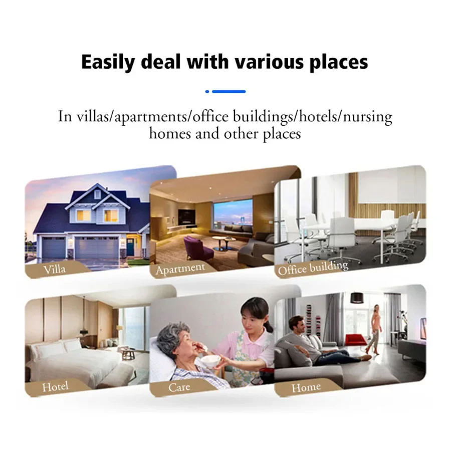 Wireless Doorbell Home DC Battery-Operated Waterproof Intelligent 300 Meter Remote Control 60 Ringtones Outdoor Call Bell