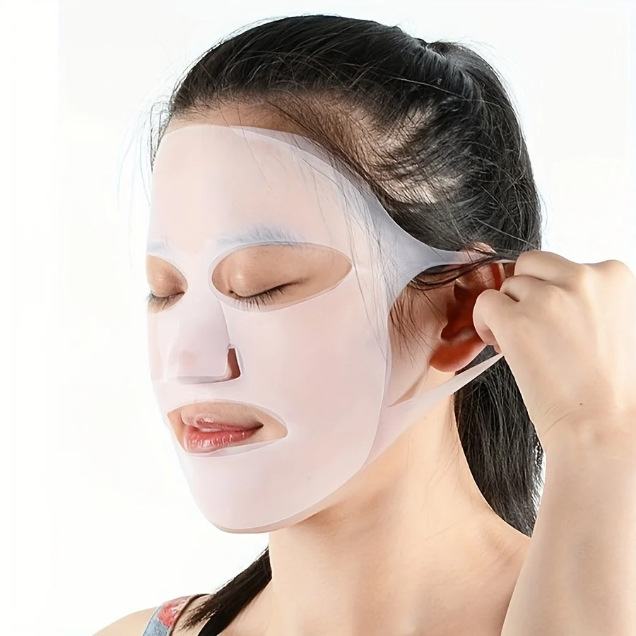 3D Silicone Mask Cover, Reusable - Ear-hanging Auxiliary Mask Moisturizing Firming Skincare Enhancement Tool, Facial Care Tool 4