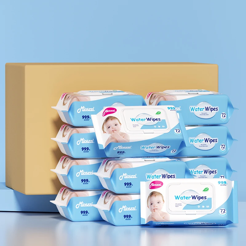Baby Wet Wipes 72pcs/pack,24 packs Biodegradable Pure Water,shipping from AU
