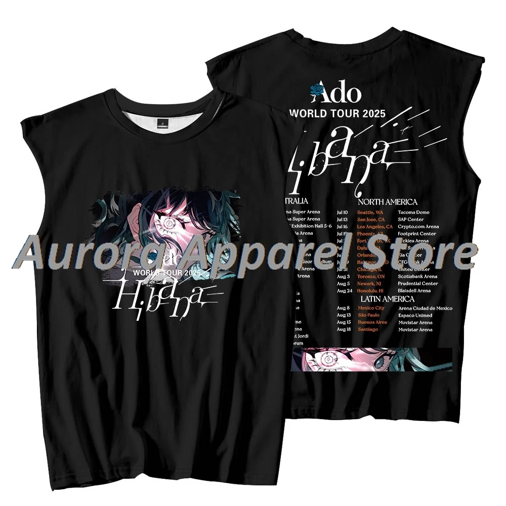 ADO Hibana Merch 2025 World Tour Débardeurs Unisexe Sans Manches Hommes
