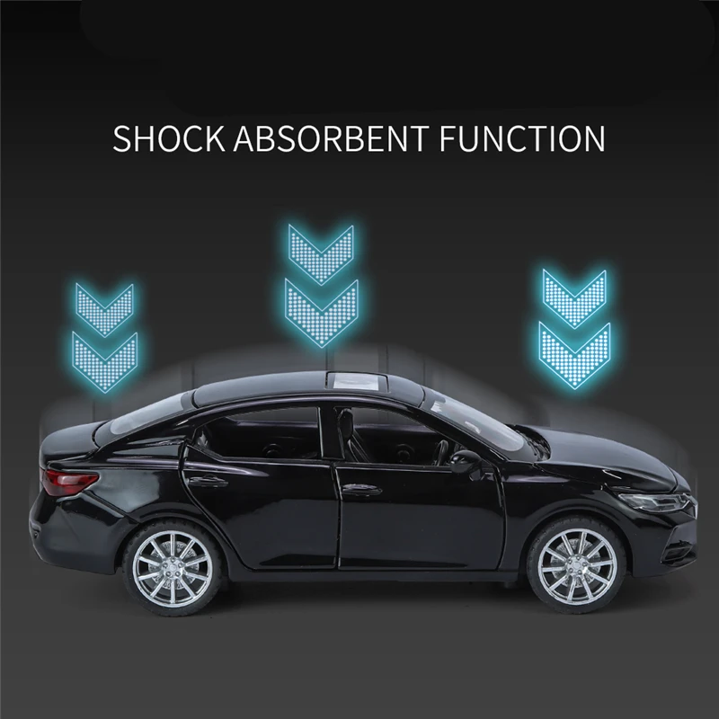 1:32 Nissan Sylphy Alloy Car Model Simulation Diecast Metal Toy Vehicles Car Model Sound and Light Collection Childrens Toy Gift 5