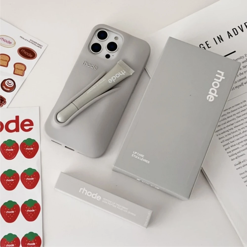 rhode iPhone 15proリップケース・2本リップティント 3点セット 日本未入荷【rhode】iPhoneケース＋リップティント セット