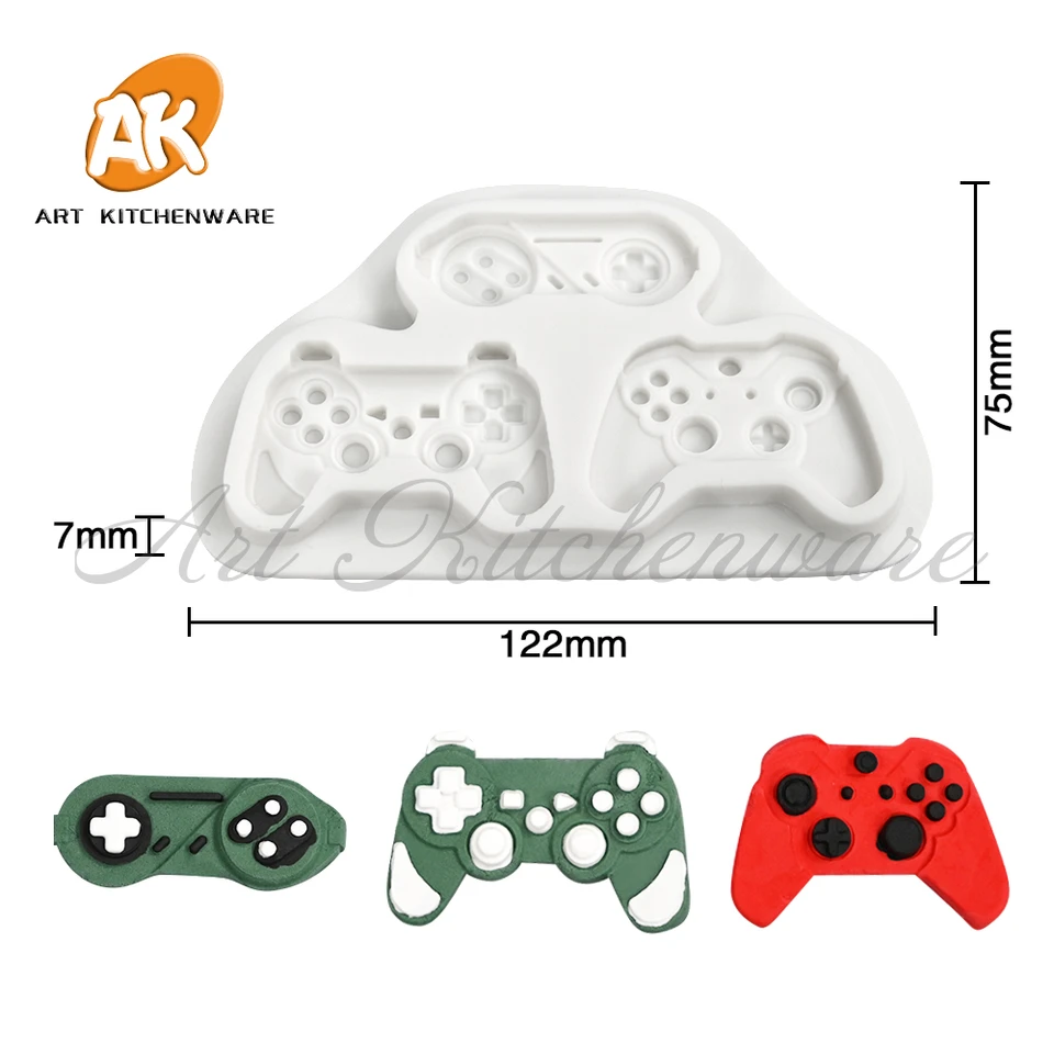 Stampi In Silicone Per Cioccolato A Forma Di Controller Di Gioco – 2 Pezzi (Grande E Piccolo), Per Torte E Decorazioni Fai-da-Te A Tema Gaming - 3