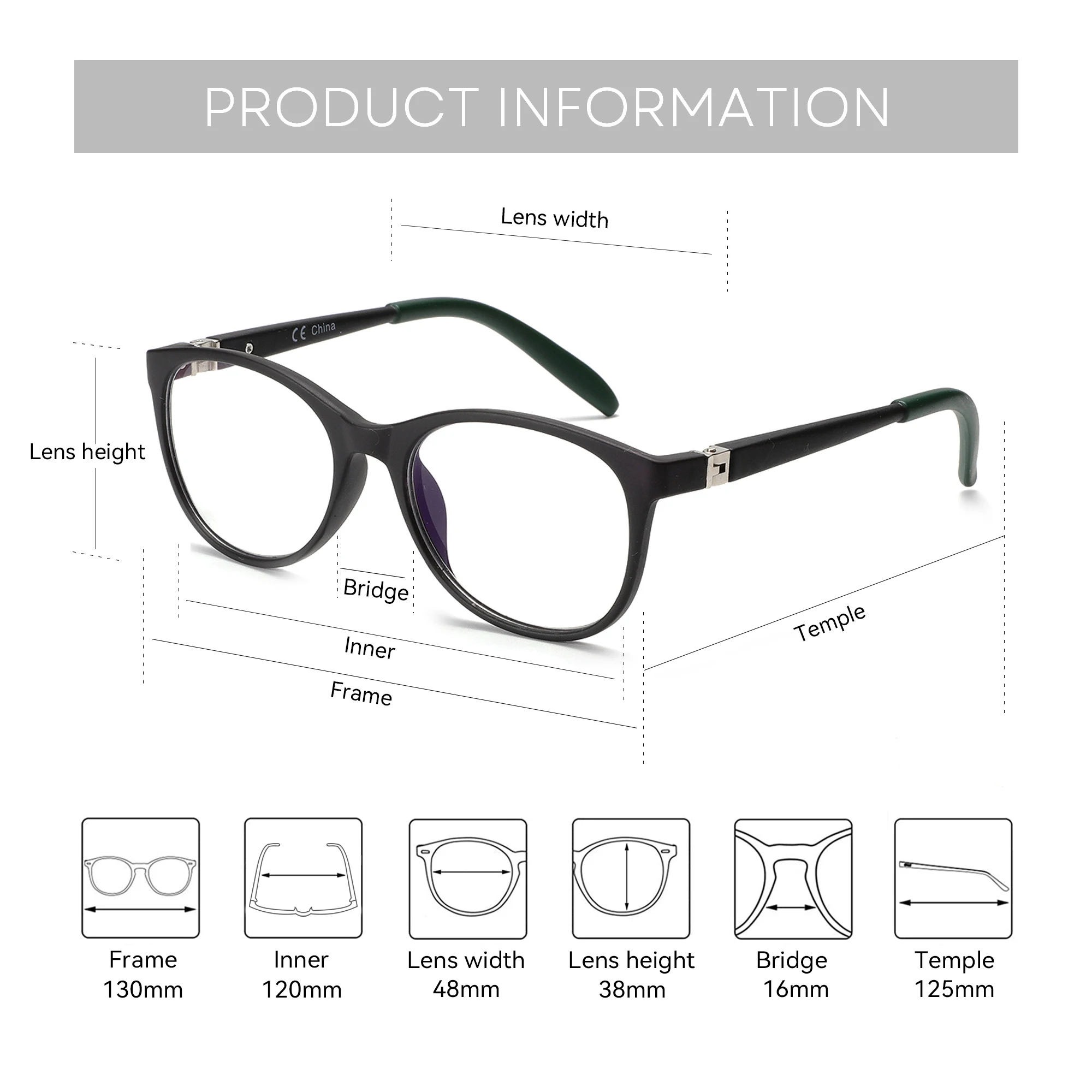 ZENOTTIC Kids Anti Blue Light Glasses for Children TR90 Optical Frame Non-Prescription Computer Eyeglasses 520006B