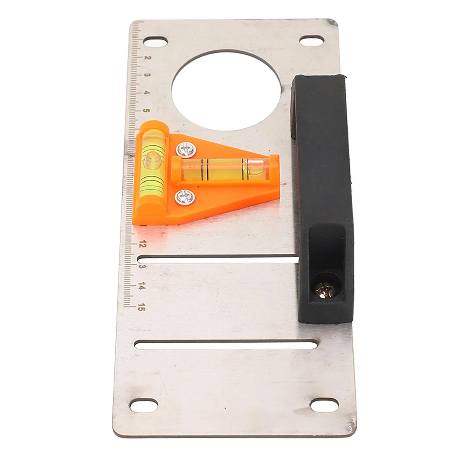 Stainless Steel Level Measuring Ruler Construction Tool Marking Positioning Slot Template