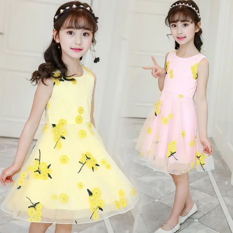 

2023 New Summer Elegant Girl Dress 12 Children's Clothing 11 Kids Clothes 9 Student Fashion Dresses 8 Years Old 6 Princess Dress