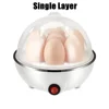 Multifunctional Electric Egg Boiler Monolayer Layer Egg Cooker Mini Steamer Kitchen Cook Breakfast Machine Breakfast Artifact 1