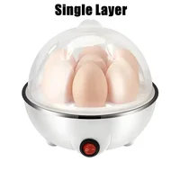 Multifunctional Electric Egg Boiler Monolayer Layer Egg Cooker Mini Steamer Kitchen Cook Breakfast Machine Breakfast Artifact 1