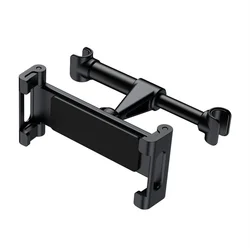 Universal Adjustable Car Headrest Tablet and Phone Mount (A Design Black)