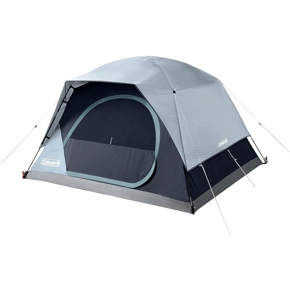 

Палатка для кемпинга Skydome с искусственным светом, семейная палатка на 4/8 человек с защитой от атмосферных воздействий и предустановленными полюсами Rainfly,