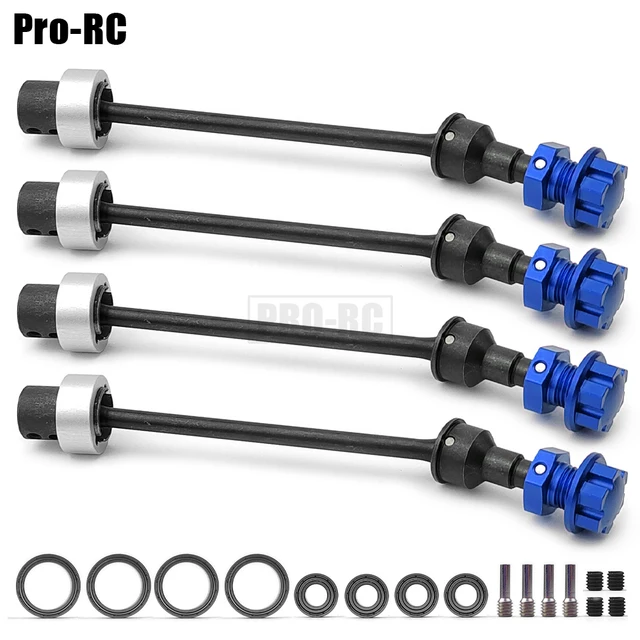 INTEGY Universal Drive Shafts With Stub Axles (2) - Heavy Duty Upgrade For Traxxas 8S X-Maxx 4X4 - View #9