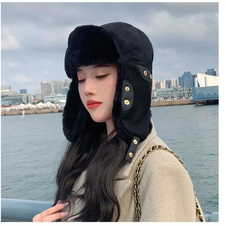 Windproof Ear Protecting Thickened Padded Hat 5