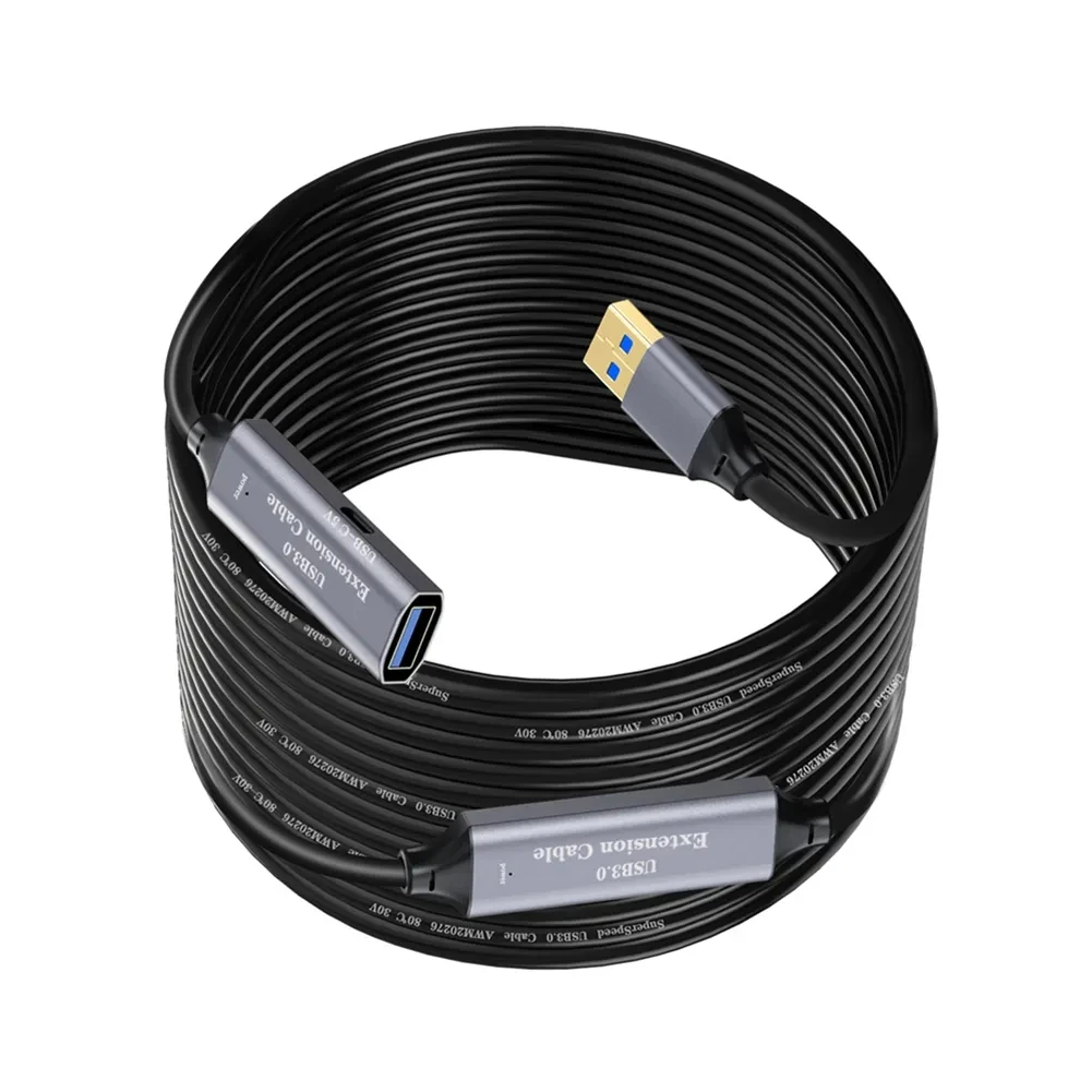 USB 3.0 액티브 연장 코드, A 타입 수 to A 타입 암 USB 리피터, 신호..