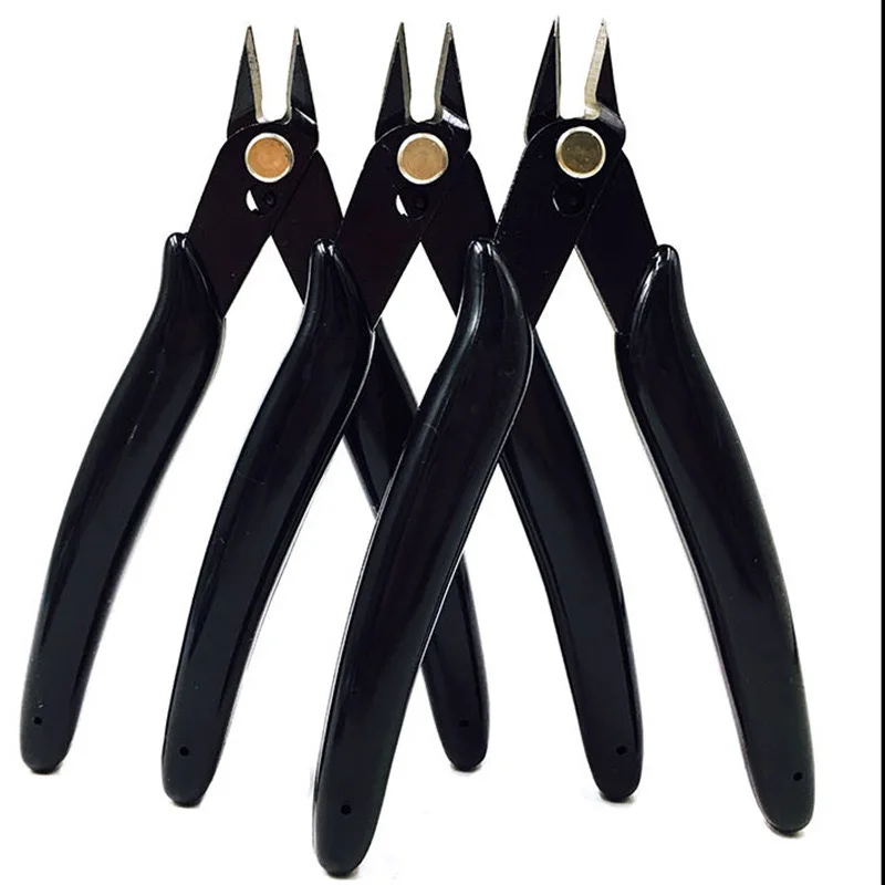Electrical Wire Cable Cutters Cutting Side Snips Flush Pliers Nipper Anti-slip Rubber Mini Diagonal Pliers Hand Tools