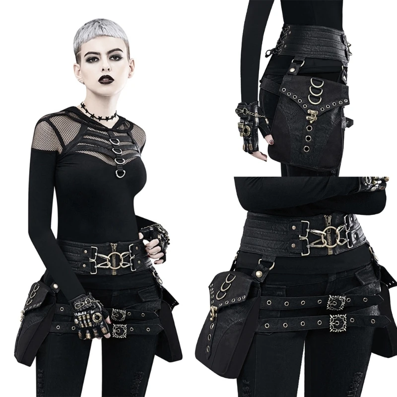 Convenient Waist Pack Gothic Fanny PouchesBelt Bag for Easy Access to Belongings