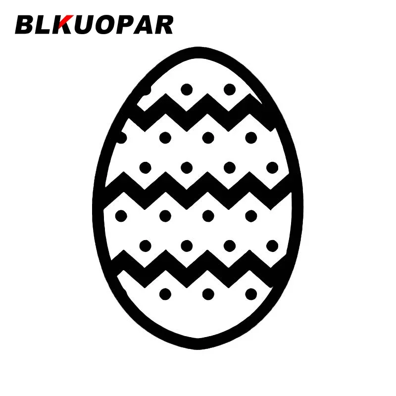

Пасхальные наклейки на автомобиль BLKUOPAR в виде яйца, креативные наклейки, водонепроницаемые наклейки на мотоцикл, скейтборд, домов на колесах, защита от солнца, окклюзия, устойчивый к царапинам Декор